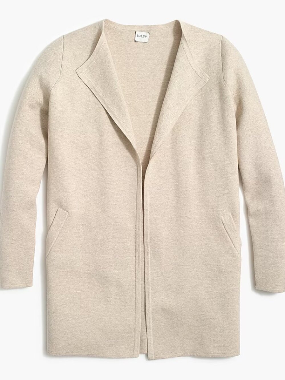 J. Crew Factory Vanessa sweater cardigan blazer cotton size large EUC